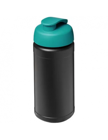 Borraccia sportiva in materiale riciclato con coperchio a scatto da 500 ml Baseline