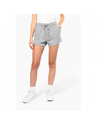 Short ecosostenibile in felpa non garzata donna