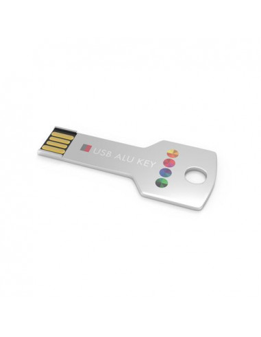 USB Stick Alu Key Silver, 4 GB Basic