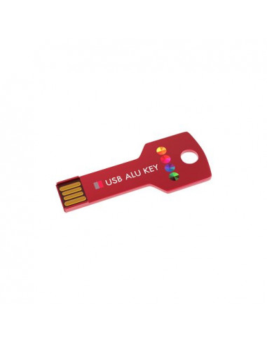 USB Stick Alu Key Red, 16 GB Basic