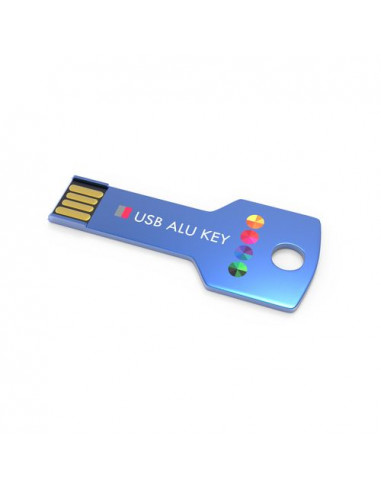 USB Stick Alu Key Blue, 16 GB Basic