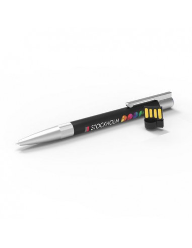 USB Pen Stockholm Black (Black ink), 4 GB Basic