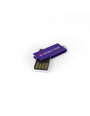 USB Stick Micro Twist Purple, 2 GB Basic