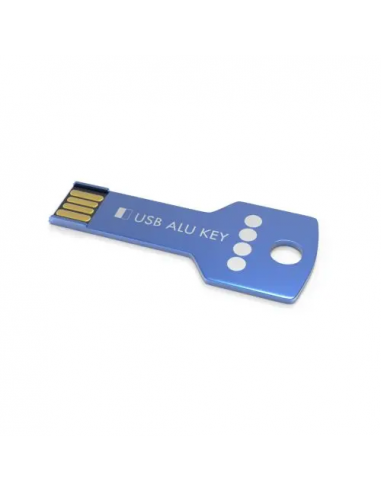 USB Stick Alu Key Blue, 32 GB Premium