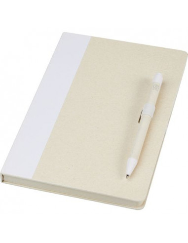 Set blocco note formato A5 e penna a sfera Dairy Dream realizzati con cartoni del latte riciclati