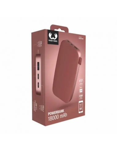 Fresh 'n Rebel Powerbank 18000 mAh USB-C Safari Red