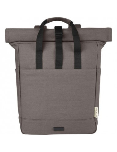 Zaino rolltop per portatile da 15" in canvas riciclato certificato GRS Joey - 15L