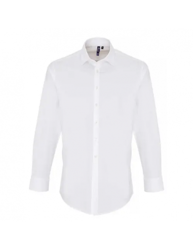 Men's Stretch Fit Cotton Poplin Long Sleeve Shirt