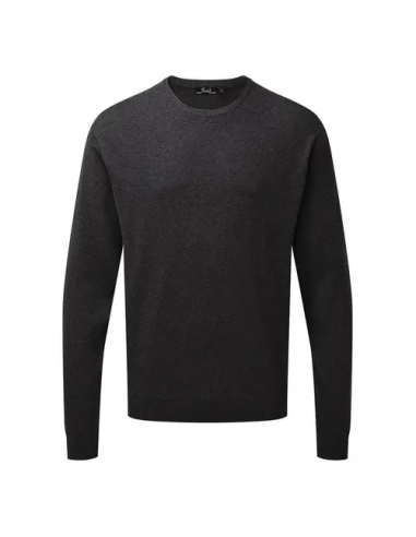 Men's Crew Neck Cotton Rich Knitted Sweater