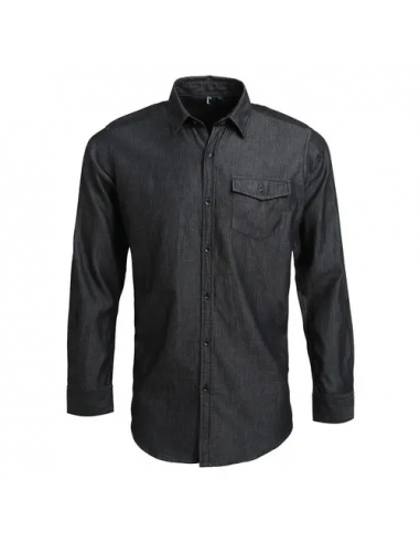 Men'’s Jeans Stitch Denim Shirt