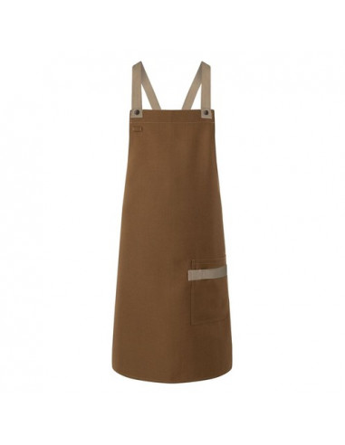 Bib Apron With Crossed Ribbons