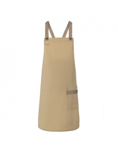 Bib Apron With Crossed Ribbons