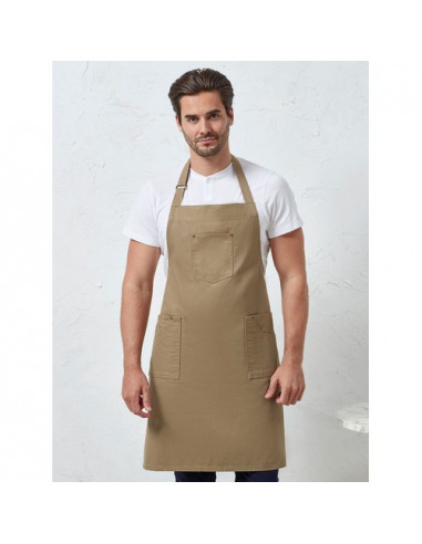 Cotton Chino Bib Apron