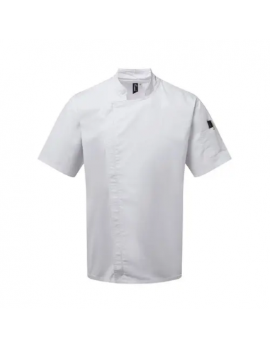 Chef's Zip-Close Short Sleeve Jacket