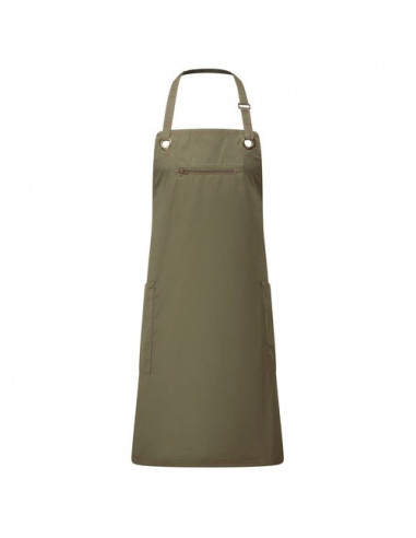 ‘Barley’ Contrast Stitch Sustainable Bib Apron