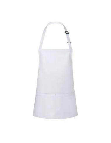 Short Bib Apron Basic With Buckle And Pocket