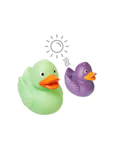 Squeaky duck, colour changing UV