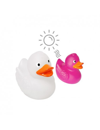 Squeaky duck, colour changing UV