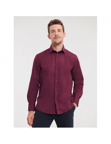 Men's Long Sleeve Easy Care Fitted Shirt