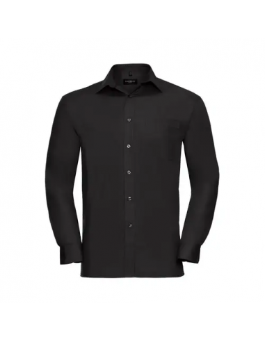 Men's Long Sleeve Pure Cotton Poplin Shirt