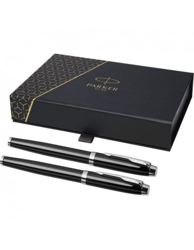 Parker set penna roller e penna stilografica IM