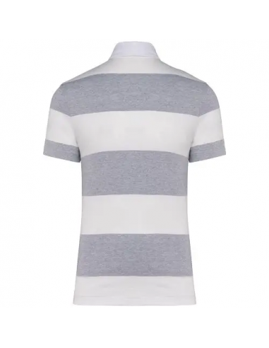 Polo rugby a righe maniche corte unisex