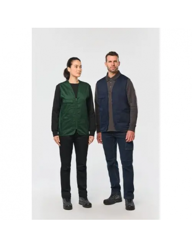 Gilet unisex in policotone multitasche