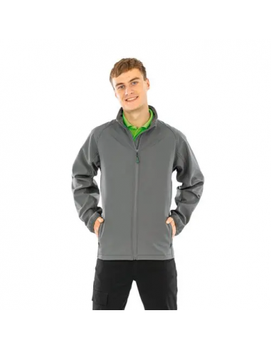 Giacca softshell uomo in materiale riciclato