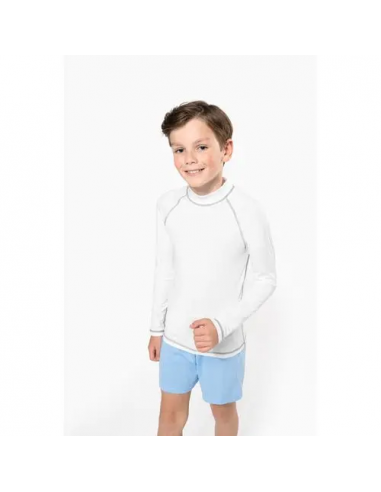 T-shirt tecnica manica lunga bambino con protezione anti-UV