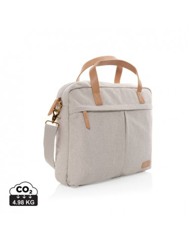 Borsa porta PC in canvas riciclato 16 once Impact AWARE™