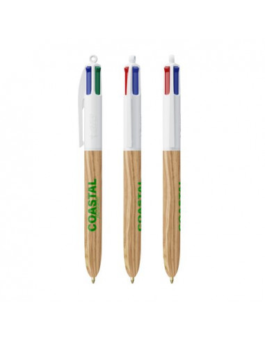 BIC® 4 Colours Wood Style