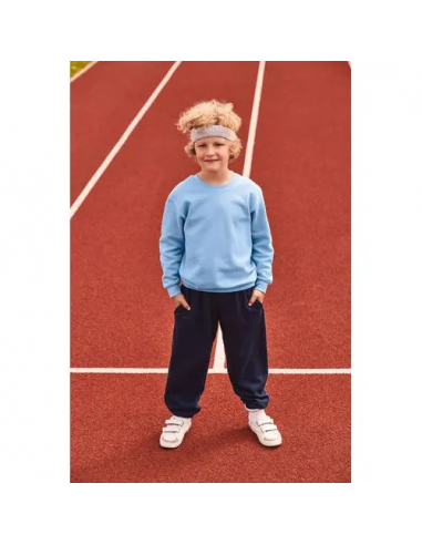 Pantaloni jogging bambino con orli elastici (64-051-0)