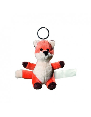 Plush fox with keychain