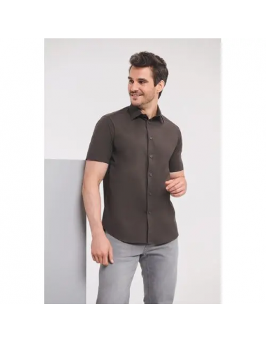 Camicia Stretch attillata maniche corte