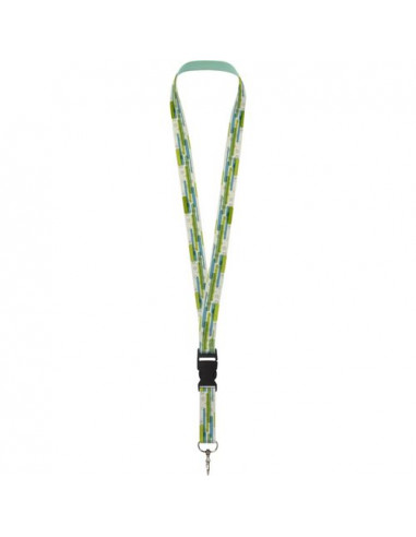 Lanyard Bucks in PET riciclato in stampa per sublimazione su due lati