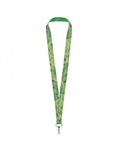 Lanyard Lana in PET riciclato con stampa in sublimazione su due lati