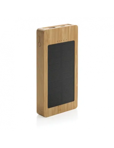 Powerbank solare 10.000 mAh in bambù