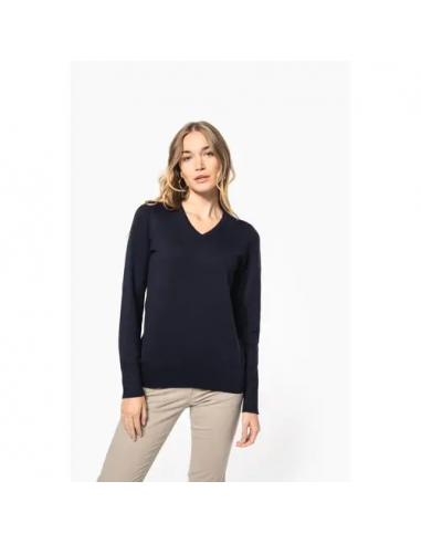 Maglione donna scollo a V