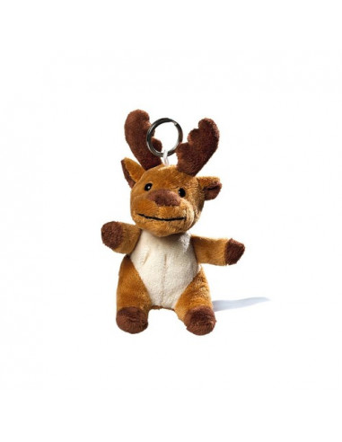 plush moose with keychain