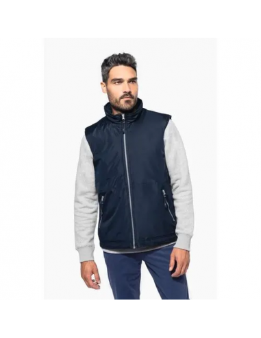 Bodywarmer foderato in pile uomo