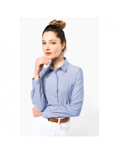 Camicia Oxford donna manica lunga