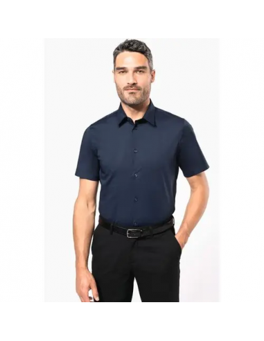 Camicia uomo elasticizzata manica corta