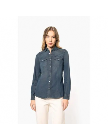 Camicia donna Denim manica lunga