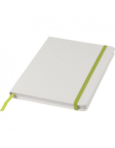 Blocco note bianco formato A5 con elastico colorato Spectrum