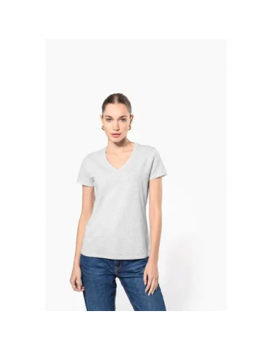 T-shirt donna manica corta scollo a V