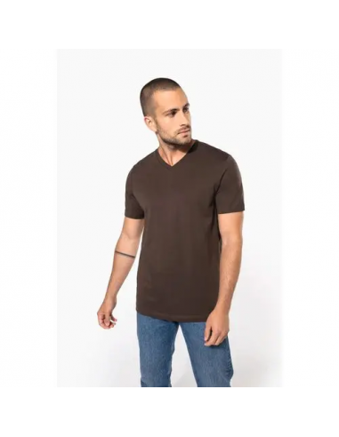 T-shirt uomo manica corta scollo a V