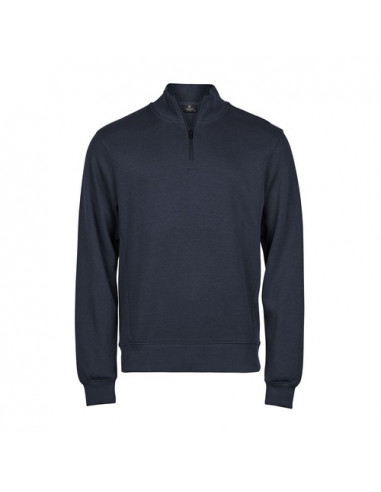 Ribbed Interlock Half Zip