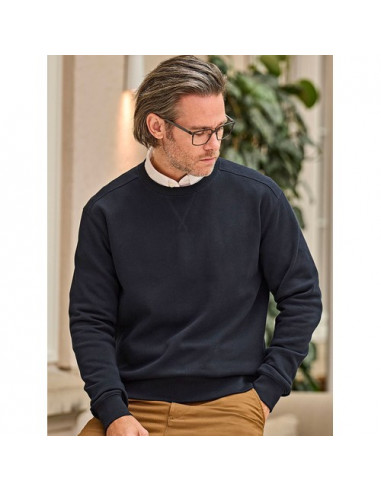 Ribbed Interlock Crew Neck