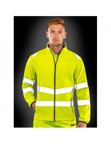 Recycled printable safety softshell