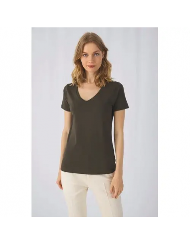 T-shirt Inspire in cotone BIO scollo a V donna